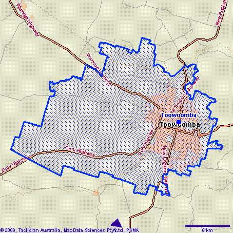 Toowoomba Map